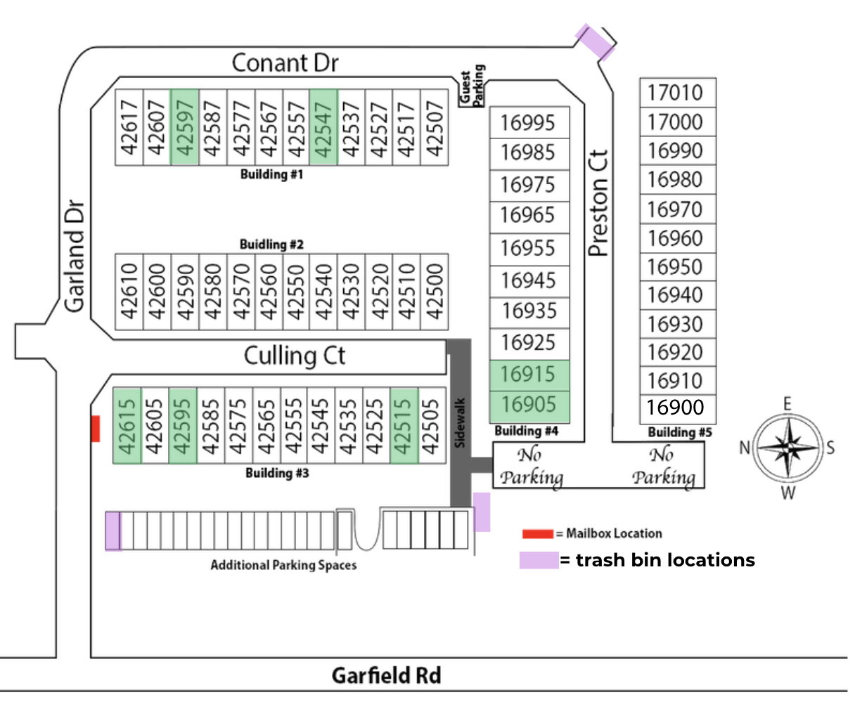 Garland Site Map